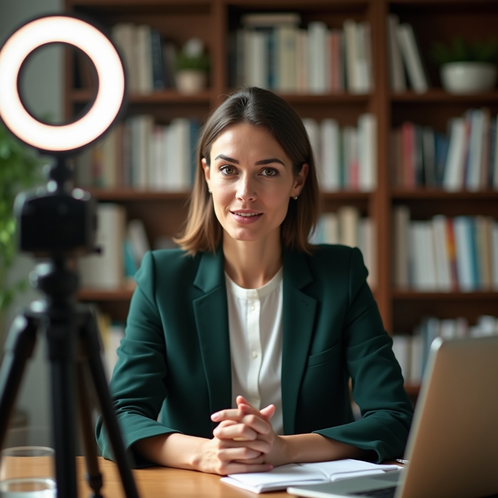 Kursaufnahme für Videokurs zur Berufsorientierung